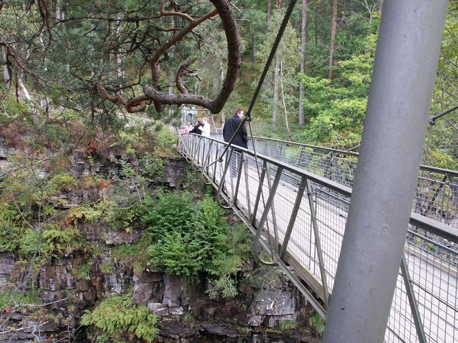 Suspension Footbridge, Measach Falls, Corrieshalloch Gorge